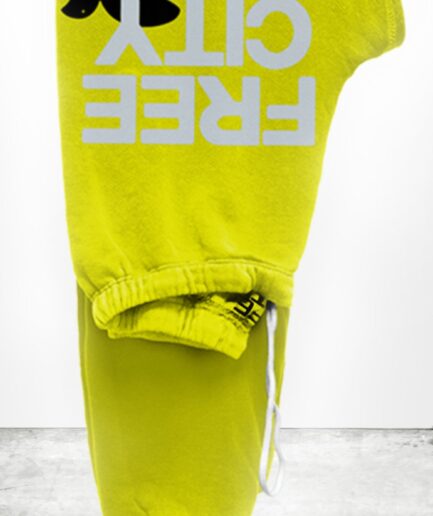 FREECITYlarge sweatpant - glow yellow